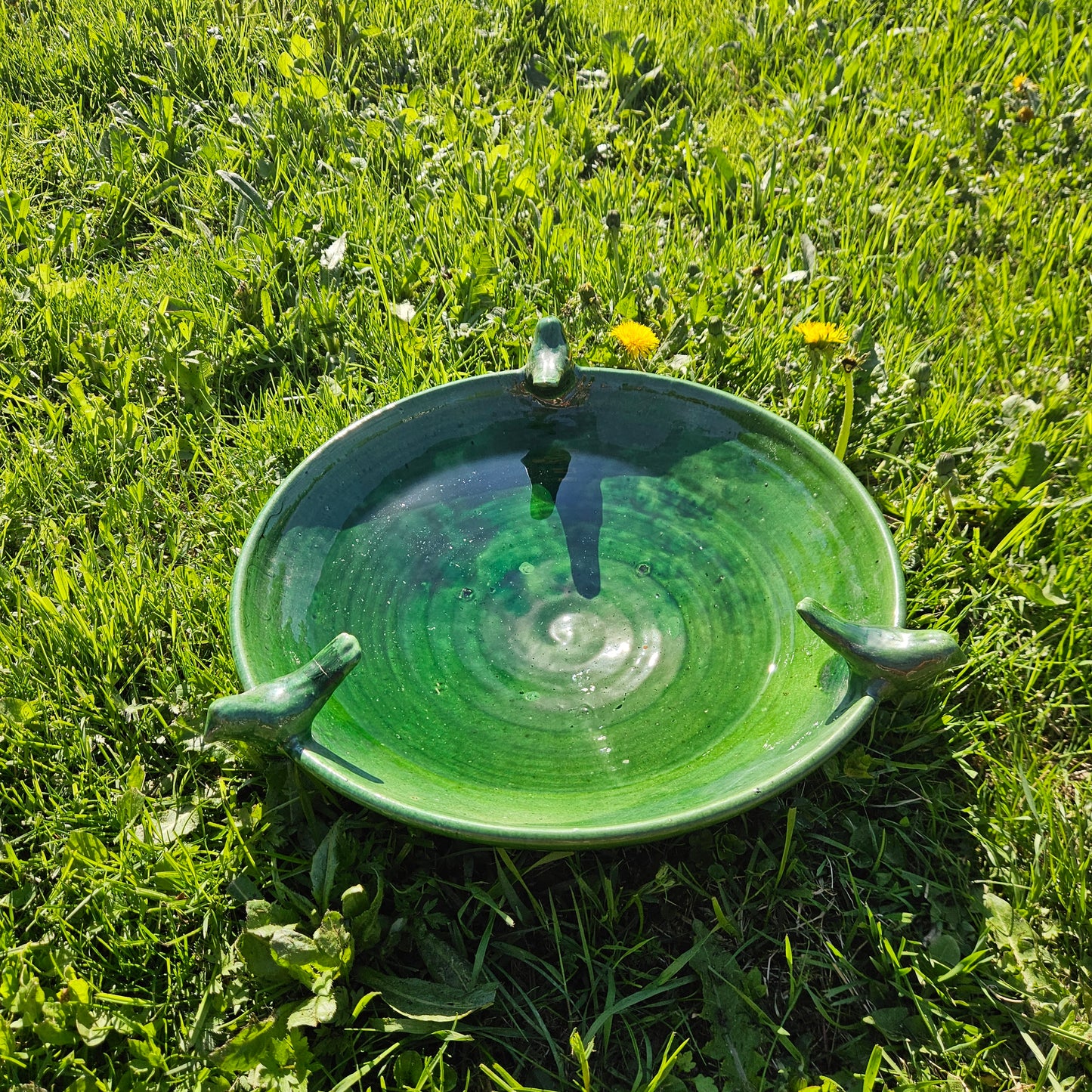 Fågelbad grönt 40cm