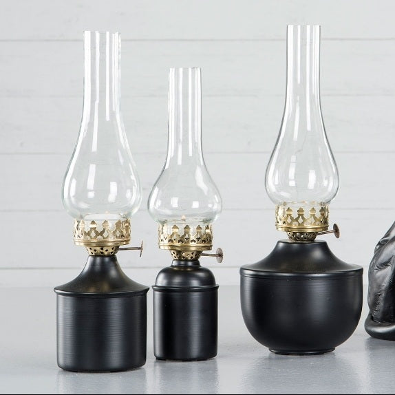 Ljuslykta för värmeljus svart