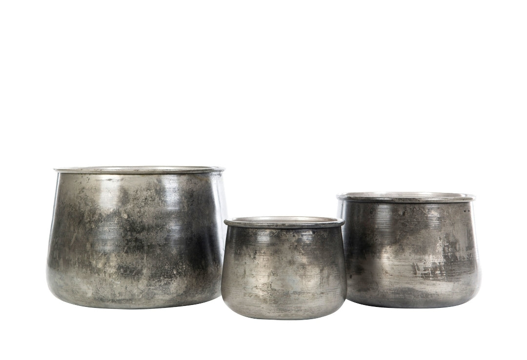 Kruka i metall Cloudy Rusty Blomkruka Liten