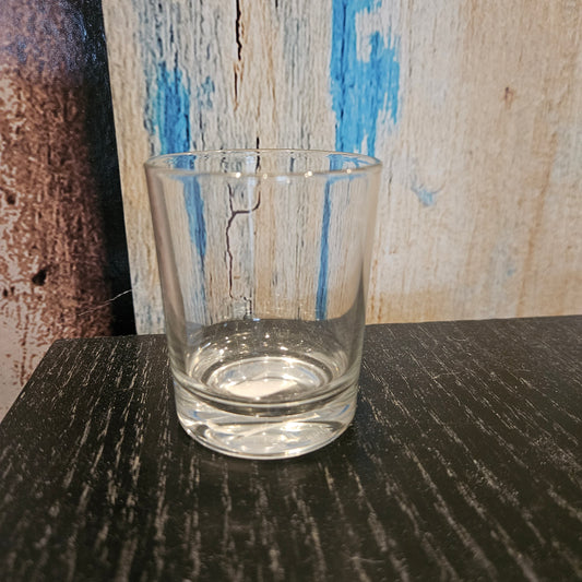 Ljuslykta i transparent glas 7x5,5cm